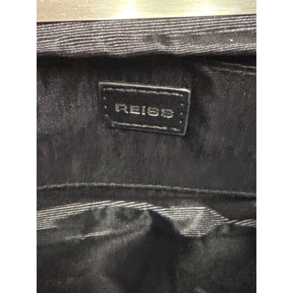 Reiss Adaline Crystal Bead Clutch Handbag Cross Body Purse Lined Vintage Style - Picture 13 of 13